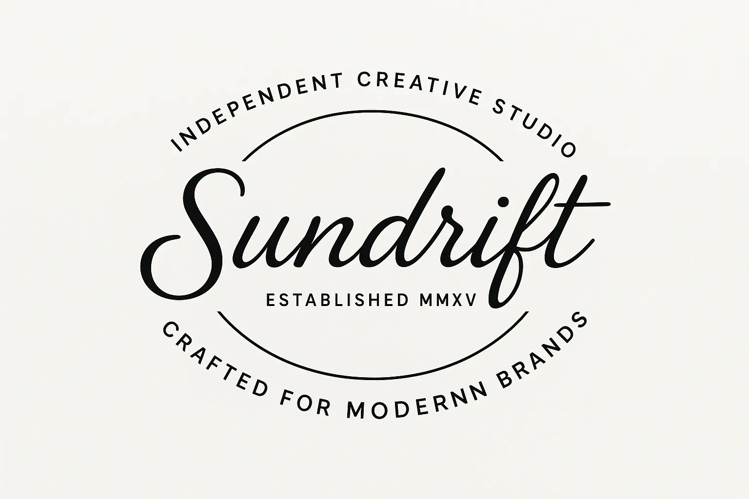Circular Logo template with M|C monogram and modern layout