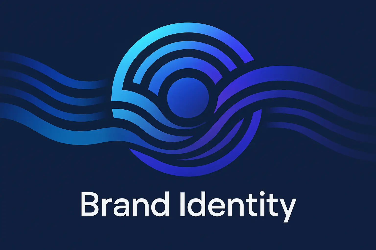 Circular Logo template with a hand-drawn cow's head