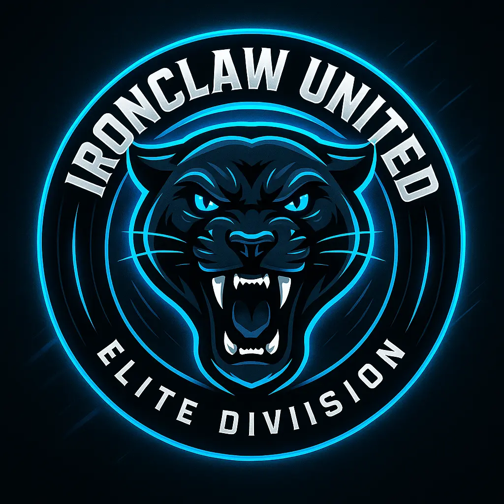 Sports Logo template with fierce panther and bold text