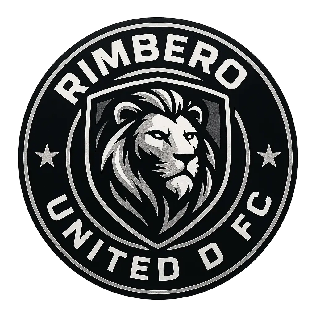 Sports Logo template with lion shield and 'Rimbero United FC' text