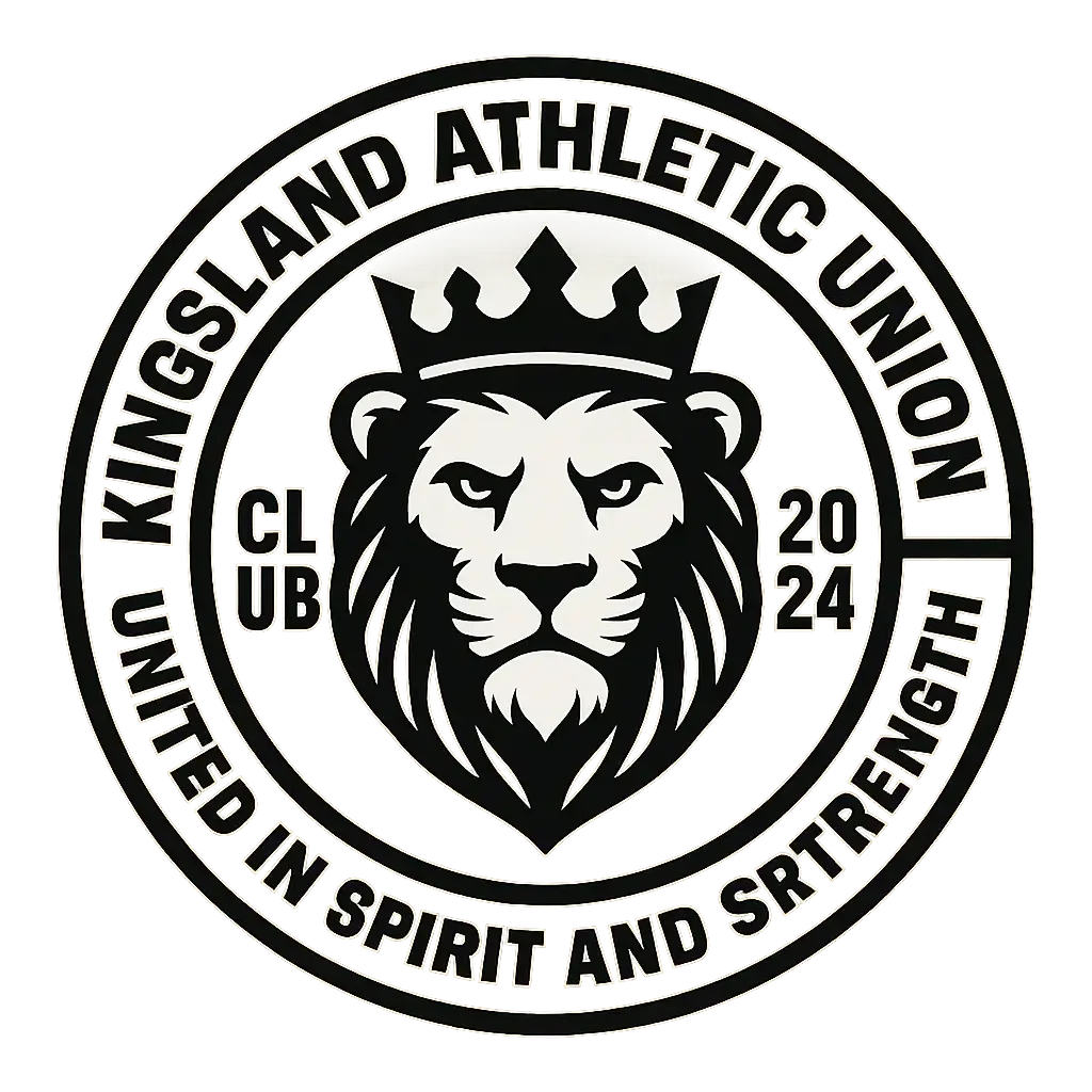 Black and white crowned lion Sports Logo template
