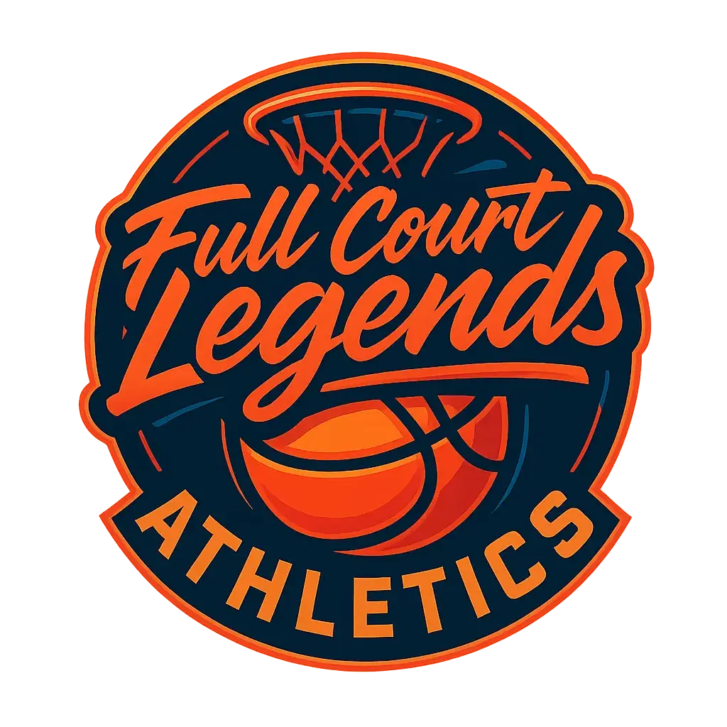 Basketball-themed Sports Logo template with bold graffiti lettering