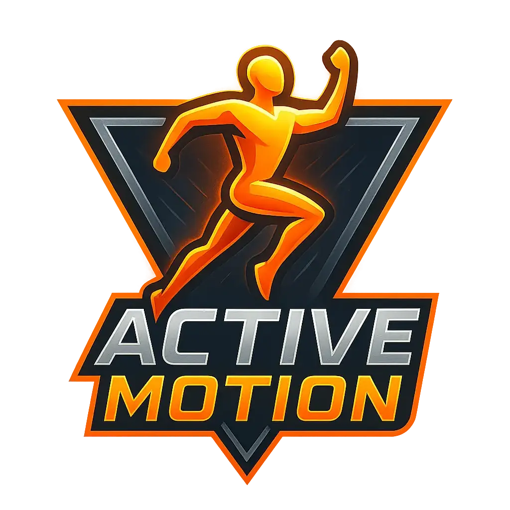 Sports Logo template with human figure in energetic pose