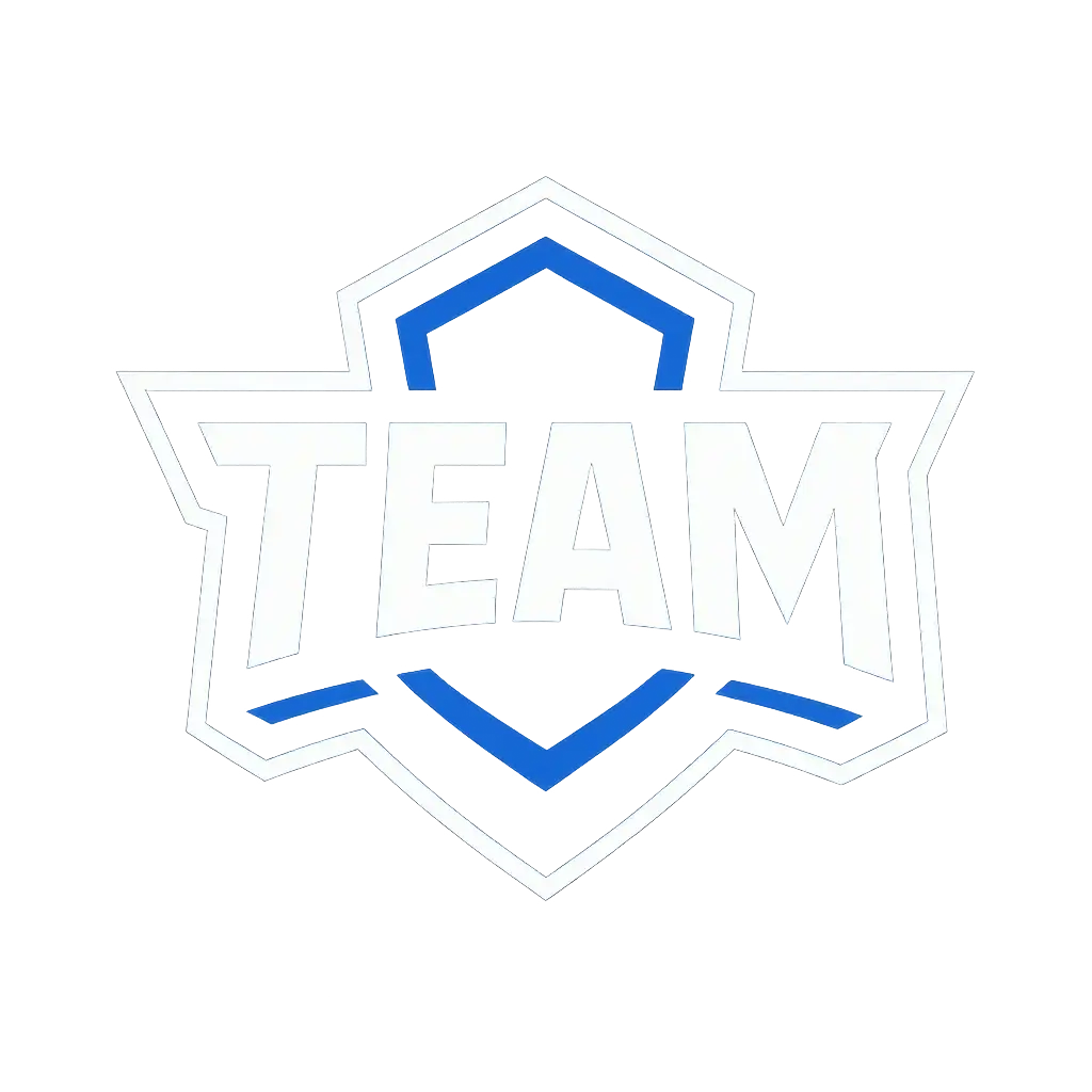 Bold Sports Logo template with dynamic typography and geometric design.