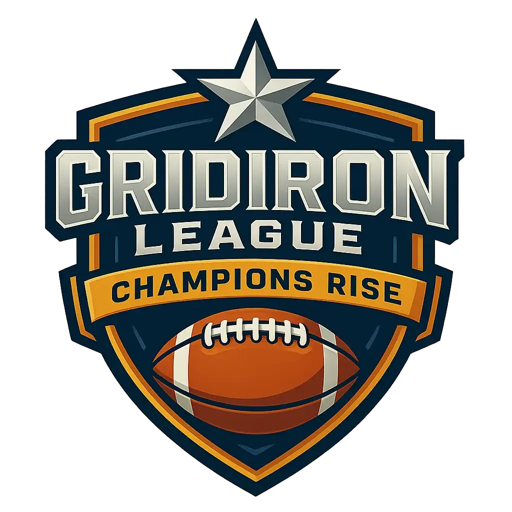 Bold football-themed Sports Logo template with shield and star