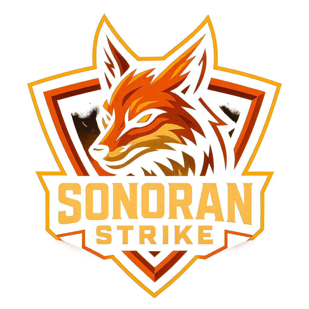 Desert fox Sports Logo template with bold triangular shield
