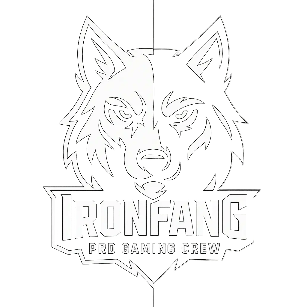 Fierce wolf head Sports Logo template in black and white