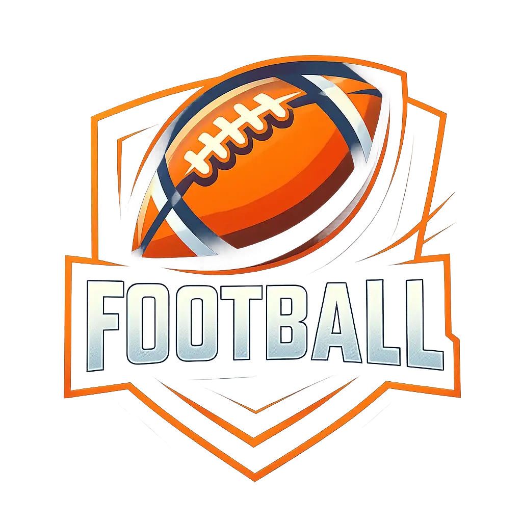 Sports Logo template with bold football emblem and energetic design