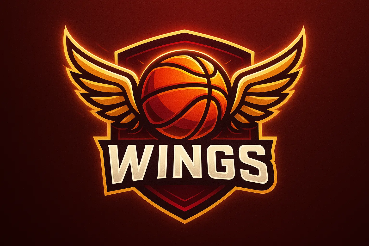 Phoenix-themed Sports Logo template with bold colors