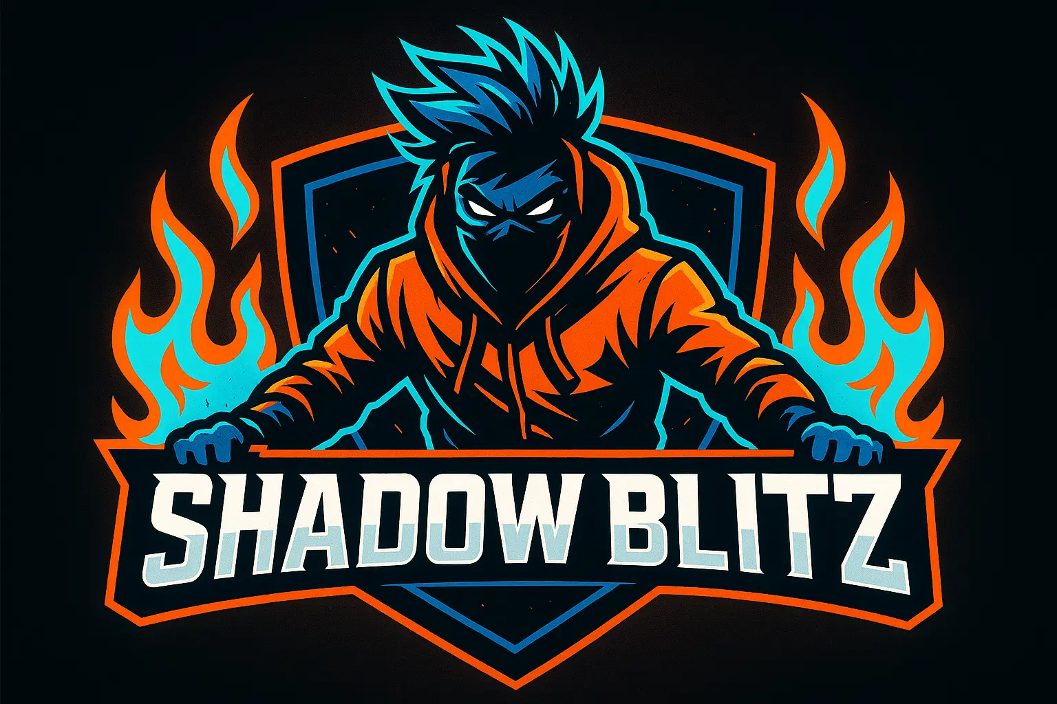 Sports Logo template with fierce panther and bold text