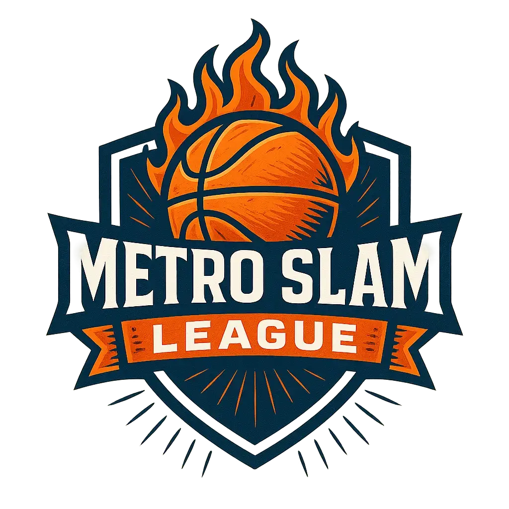 Basketball Logo template with shield, flames, and bold design