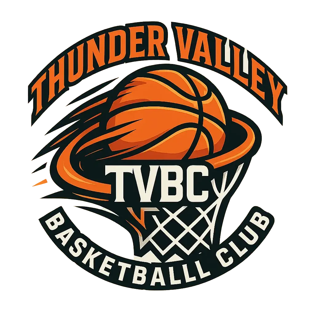 Basketball Logo template with stylized ball and dynamic swoosh