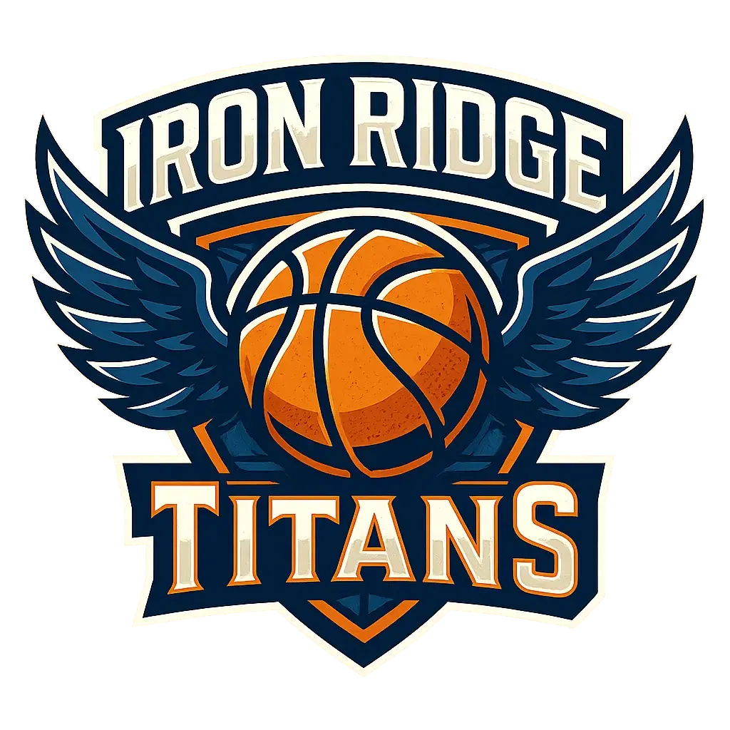 Bold Basketball Logo template with wings and crest design