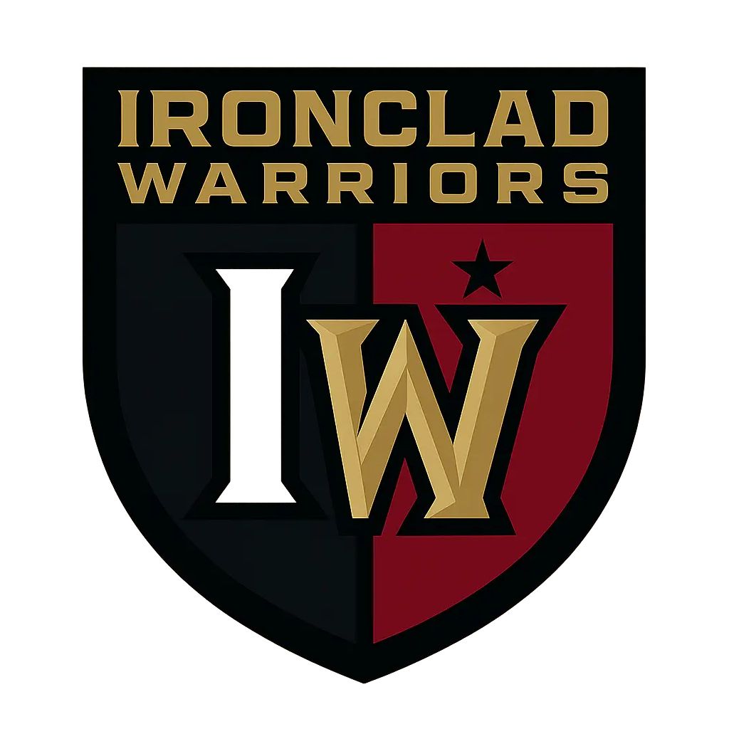 Basketball Logo template with split-shield and bold monogram