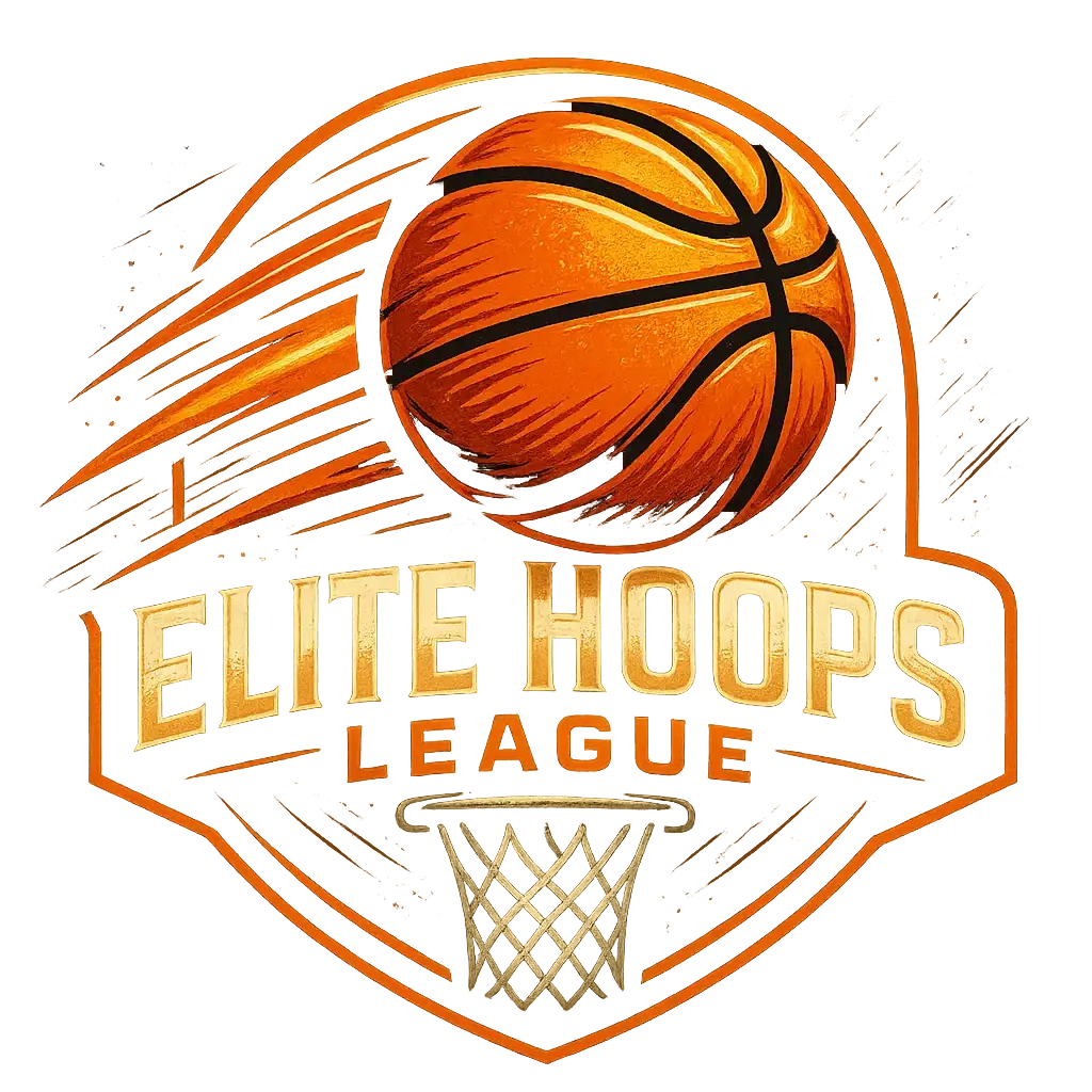 Basketball Logo template with dynamic basketball and bold typography
