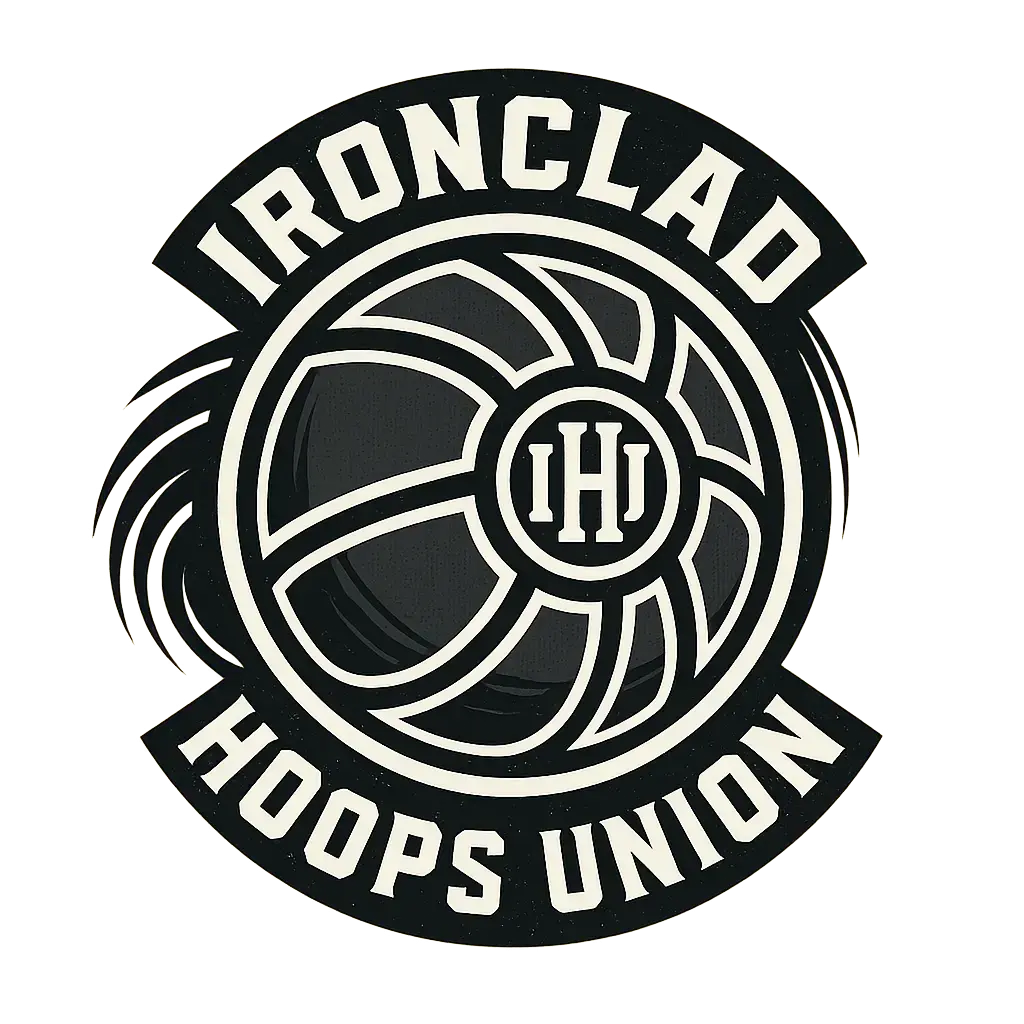 Geometric Basketball Logo template with monogrammed design
