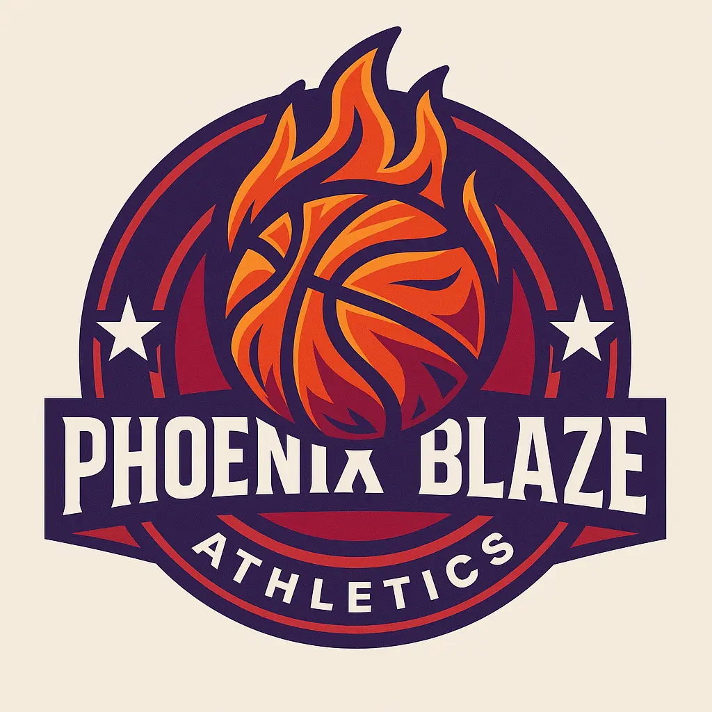 Modern Basketball Logo template with bold colors and stars