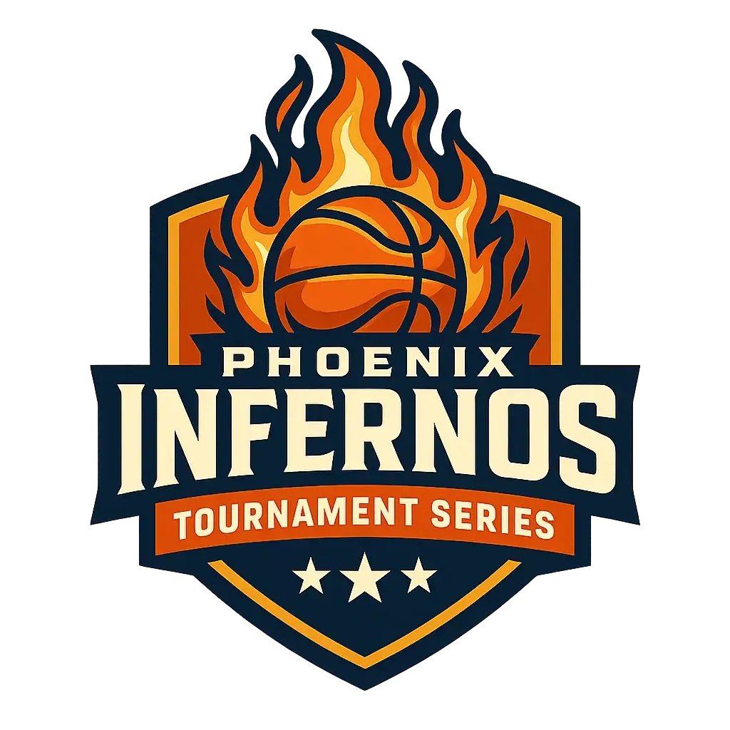 Basketball Logo template with flaming ball and bold shield