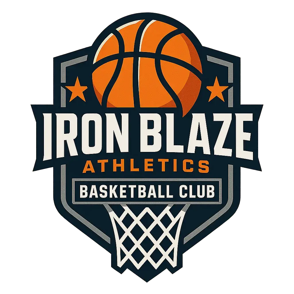 Basketball Logo template with bold shield and hoop design