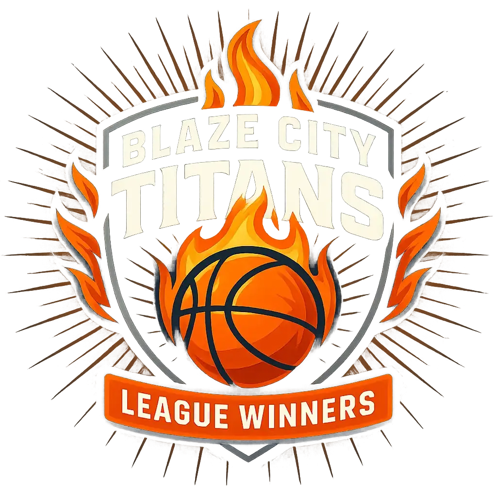 Basketball Logo template with flaming ball and shield