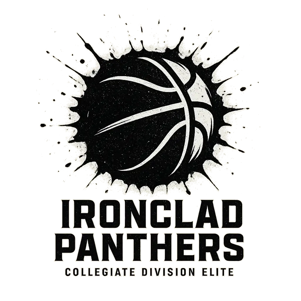 Basketball Logo template with ink-splatter ball design