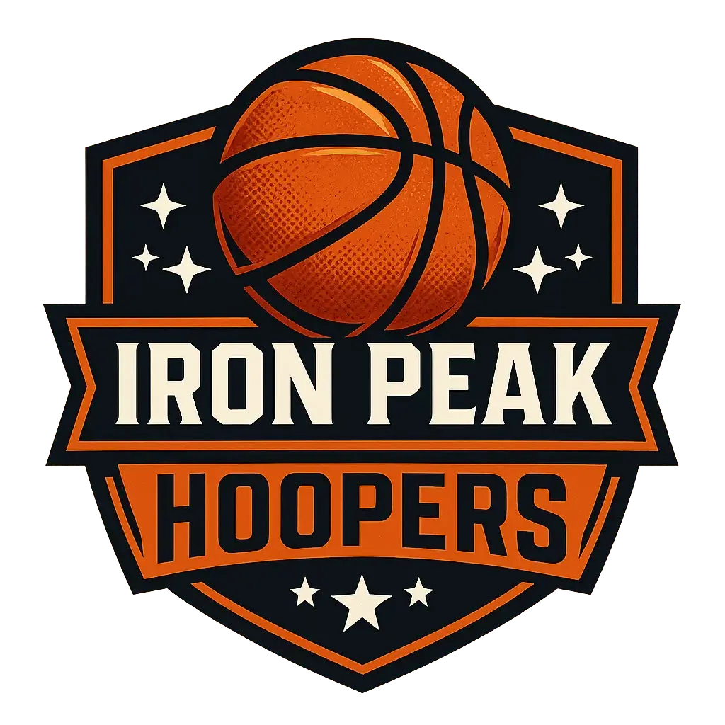 Modern Basketball Logo template with shield and bold design