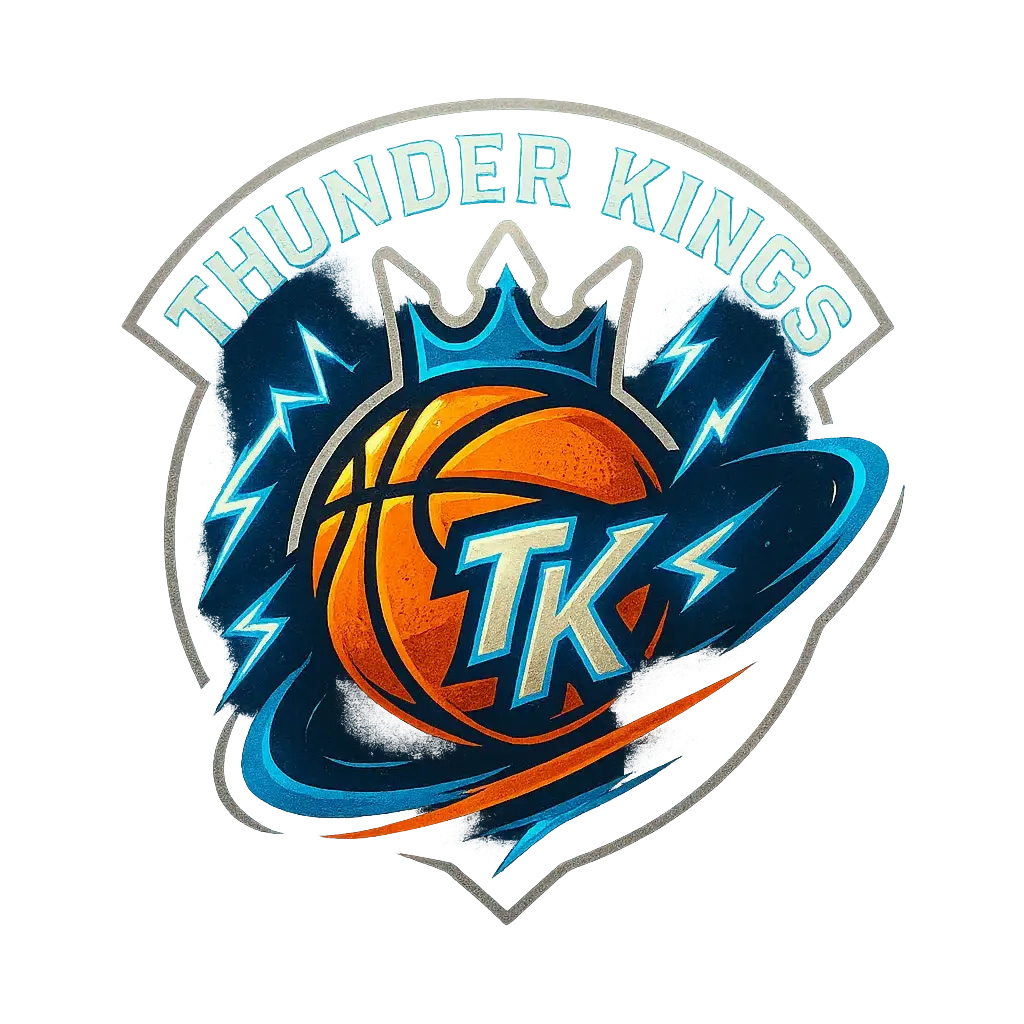 Basketball Logo template featuring dynamic crown and lightning effects