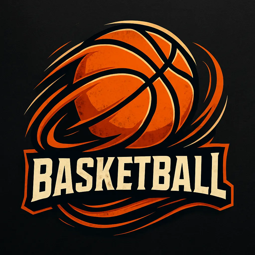 Basketball Logo template with dynamic ball and bold text