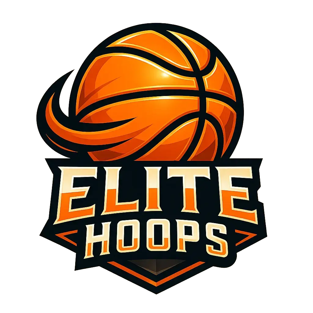Basketball Logo template with orange and black design
