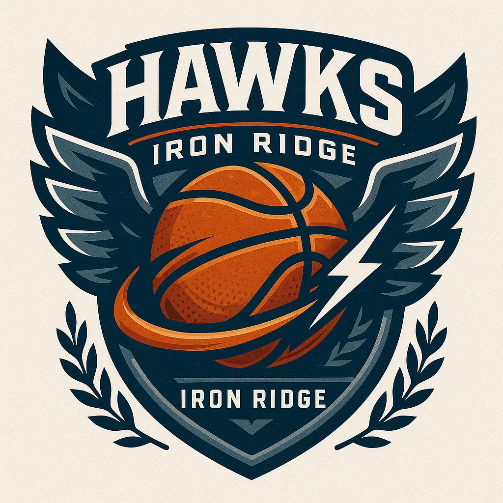 Basketball Logo template with shield, wings, and bold text