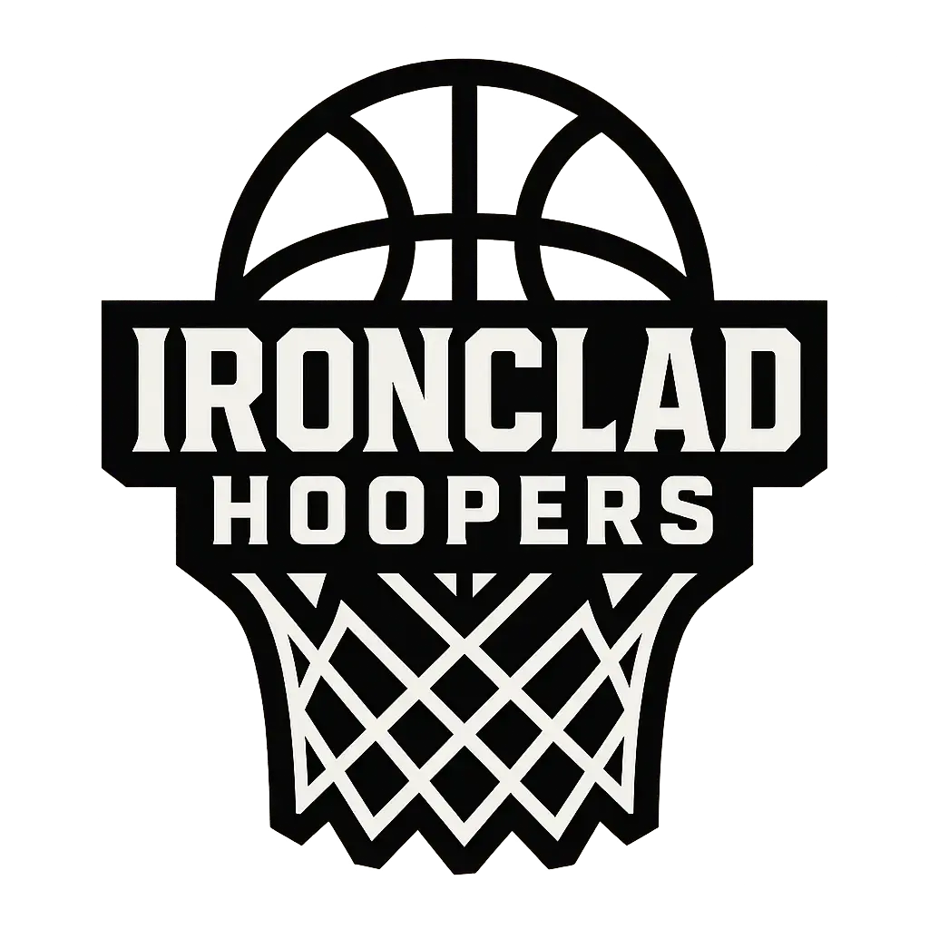 Bold black and white Basketball Logo template design