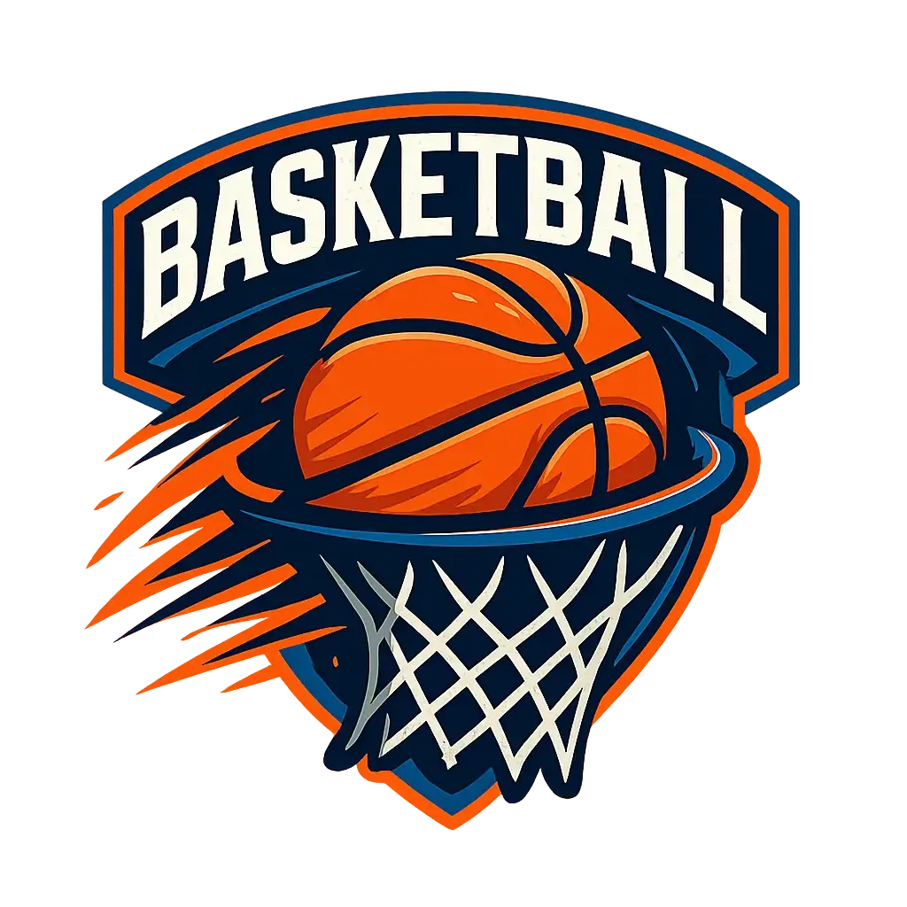 Basketball Logo template with dynamic design and bold colors