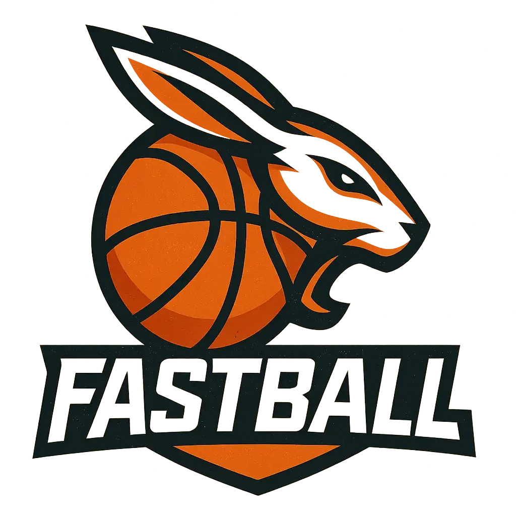 Basketball Logo template with rabbit head and ball