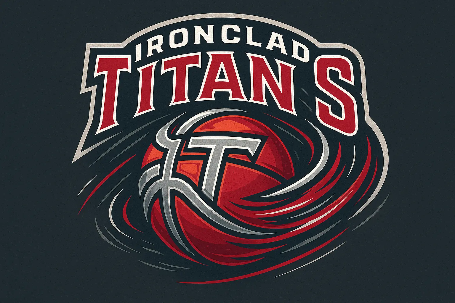 Basketball Logo template with shield, flames, and bold design
