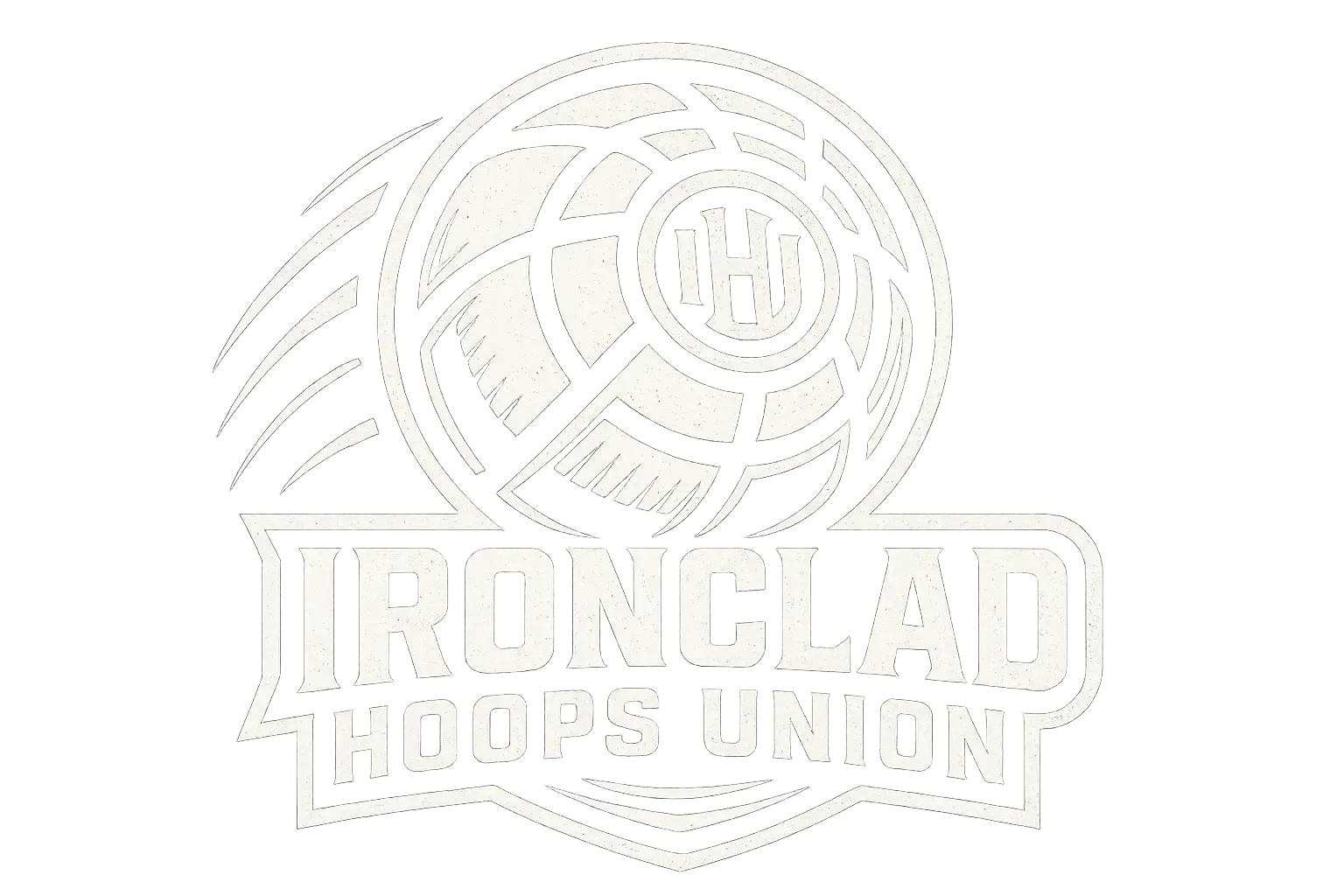Basketball Logo template featuring hawk mascot in flight