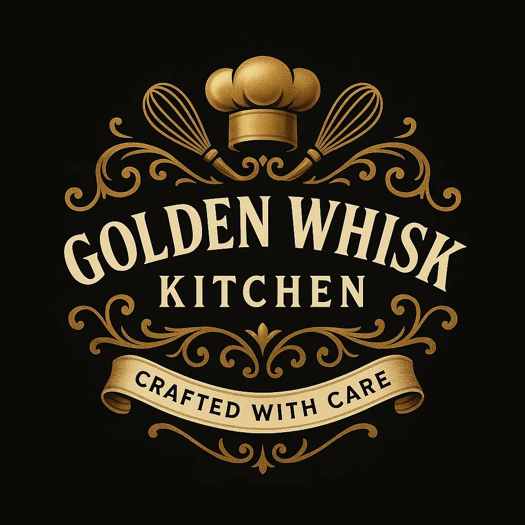 Vintage Restaurant Logo template with chef hat and gold accents