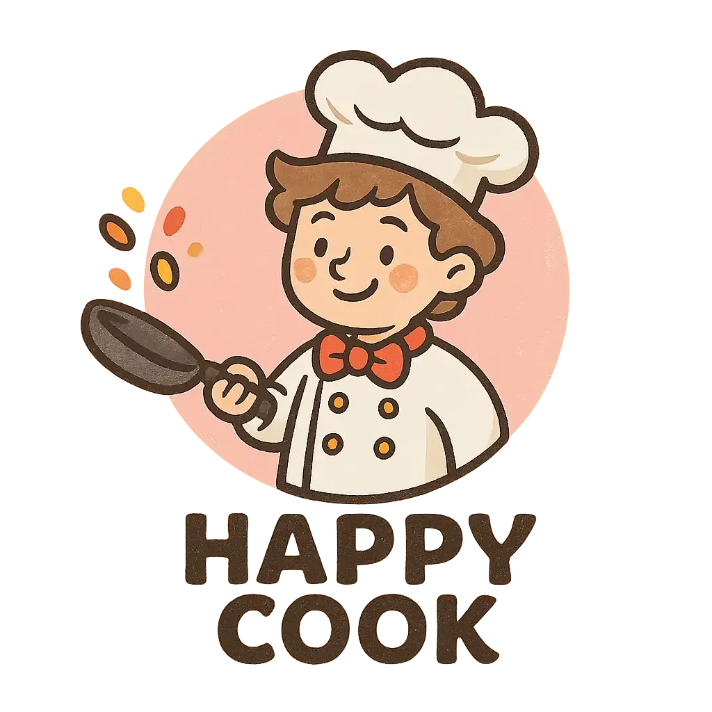Playful Restaurant Logo template with cute chef character
