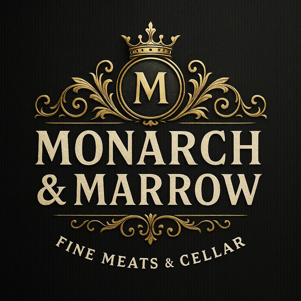 Vintage Restaurant Logo template with gold crest and ornate details