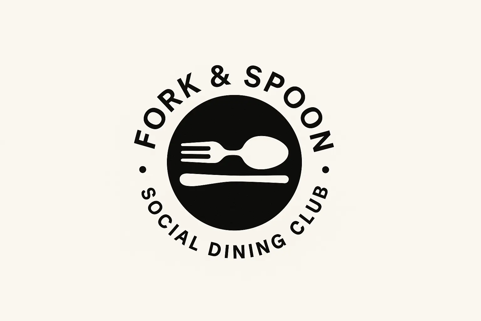 Modern Restaurant Logo template with sun, utensils, and house