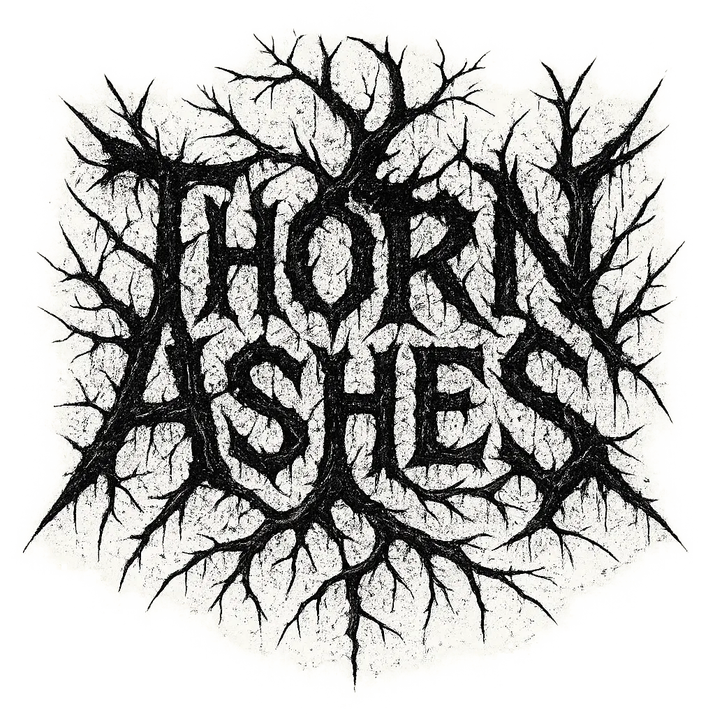 Brutalist Band Logo template with jagged black metal typography