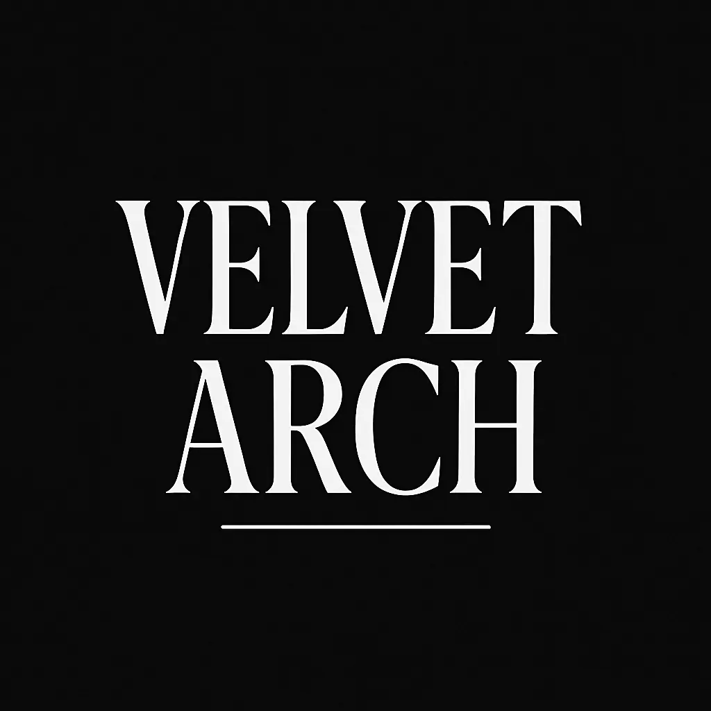 Minimalist indie rock Band Logo template with serif typography