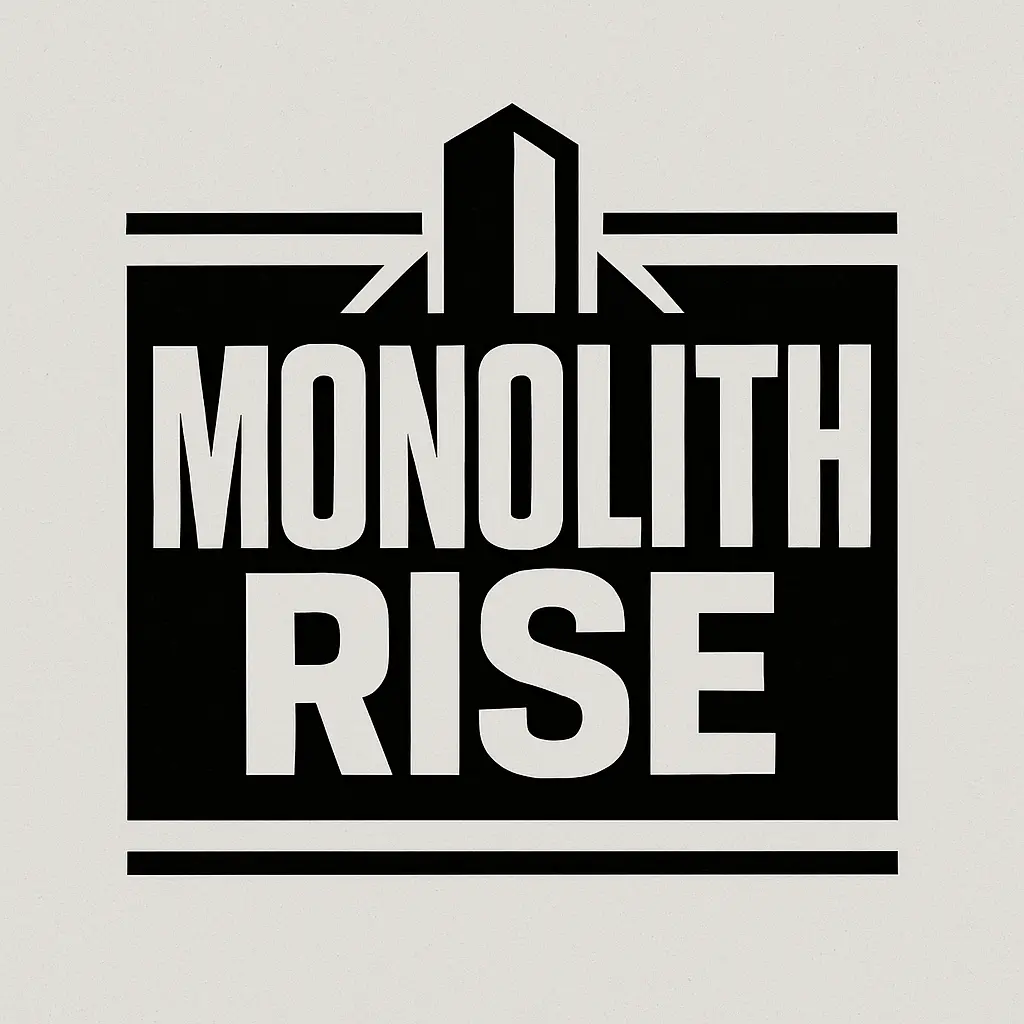 Minimalist Band Logo template with bold black framing
