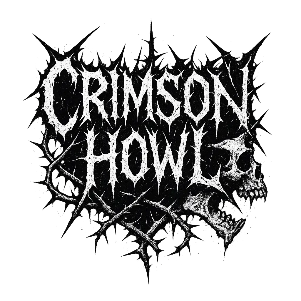 Band Logo template with jagged black metal typography