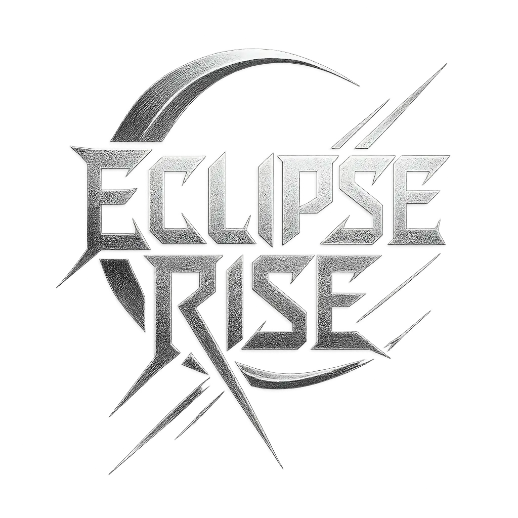 Band Logo template with angular typography and crescent moon design