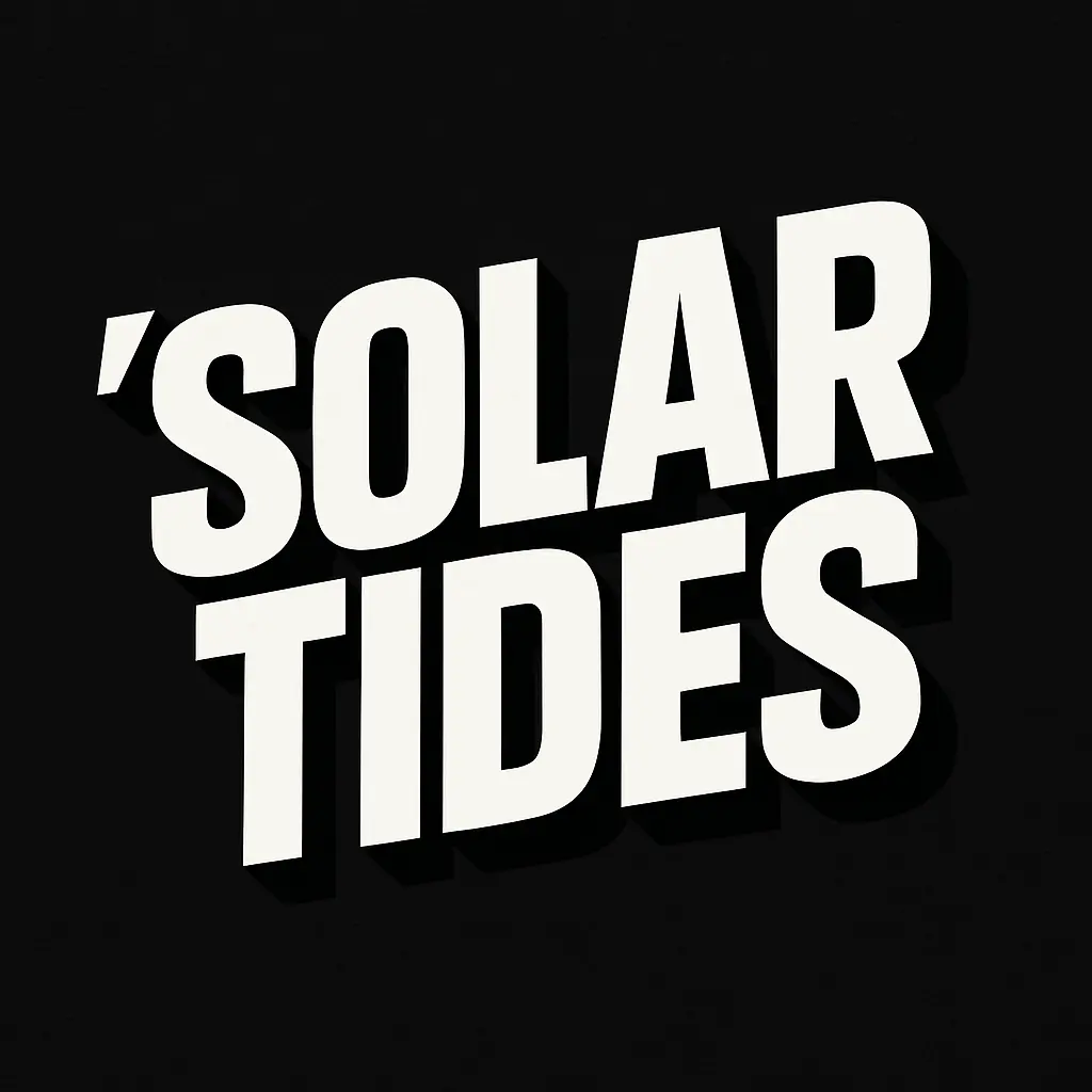 Band Logo template with bold skewed white text on black