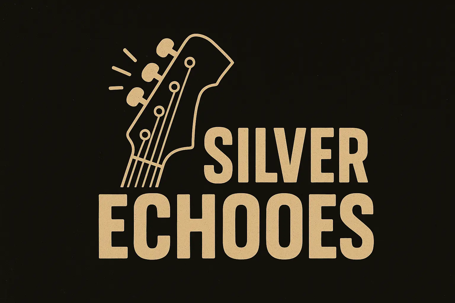 Smooth Jazz Collective Band Logo template with vintage microphone and guitar