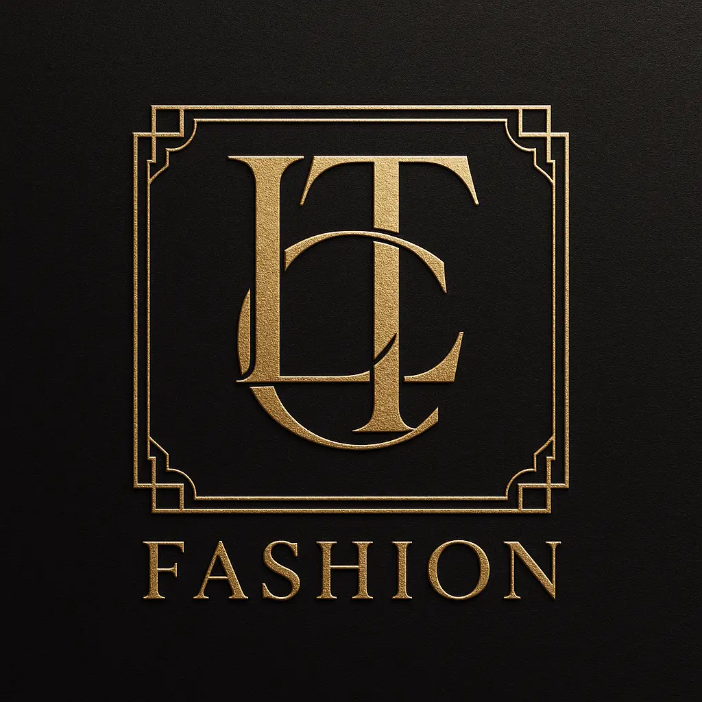 Fashion Logo template with elegant black and gold monogram