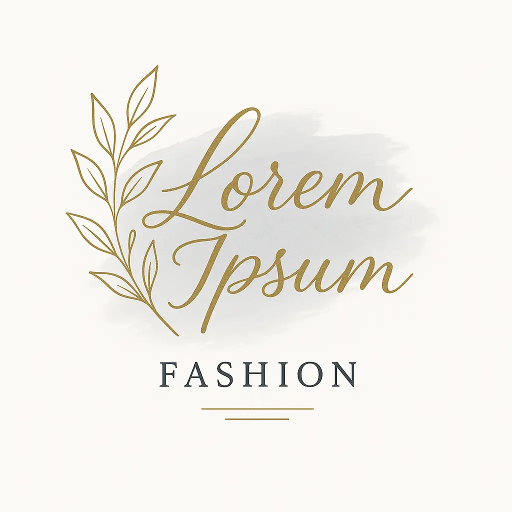 Elegant Fashion Logo template with botanical line art