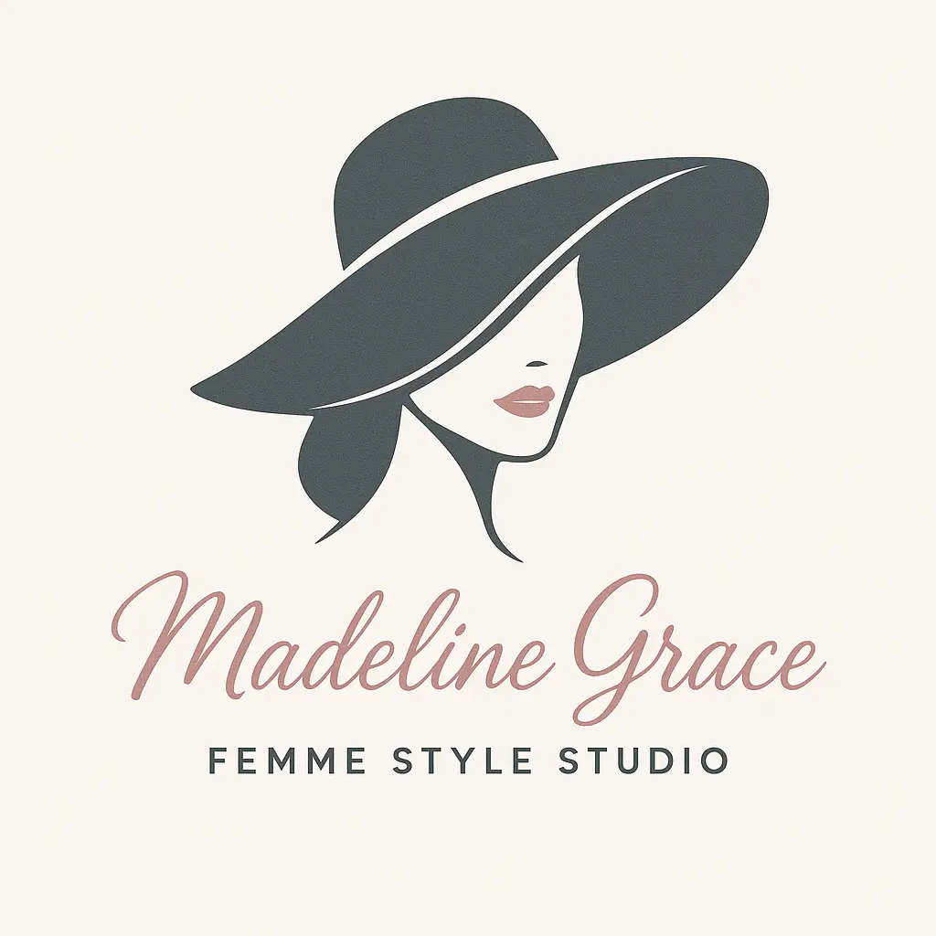 Elegant Fashion Logo template with hat silhouette and script text