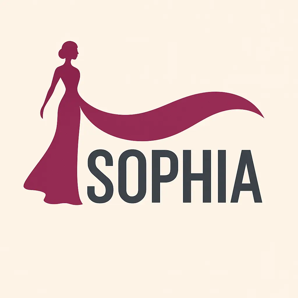 Elegant Fashion Logo template with female silhouette and bold text